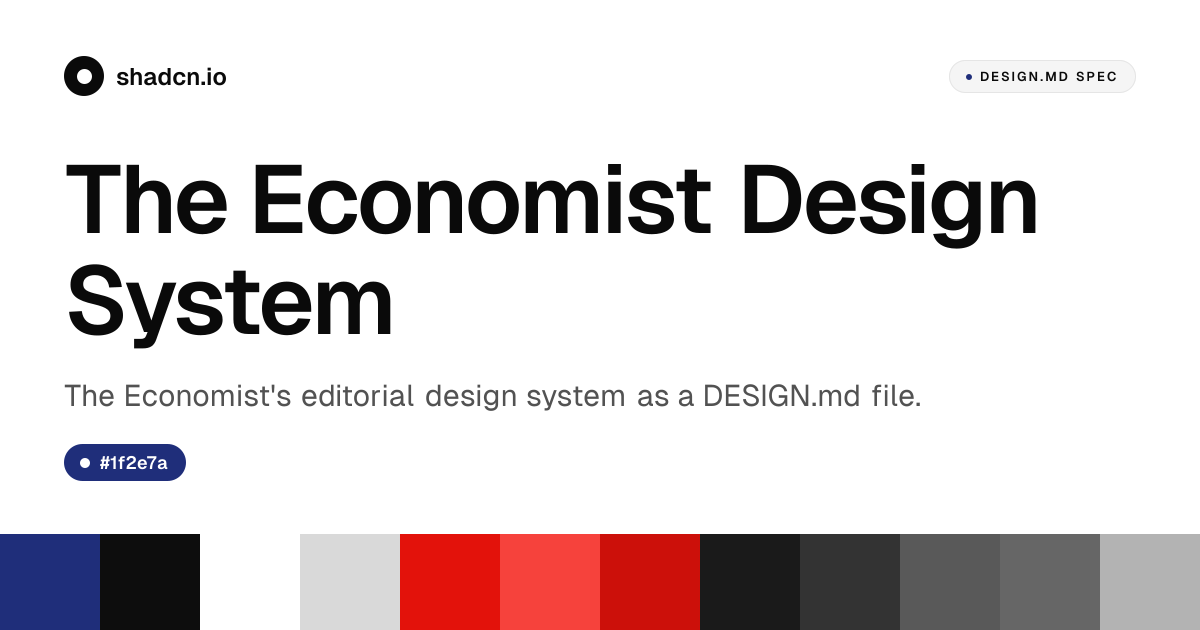 The Economist Design System for React — Economist Red (#e3120b ...
