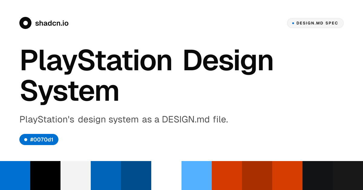 PlayStation Design System for React — Blue #0070d1, SST Light 300, 30 ...