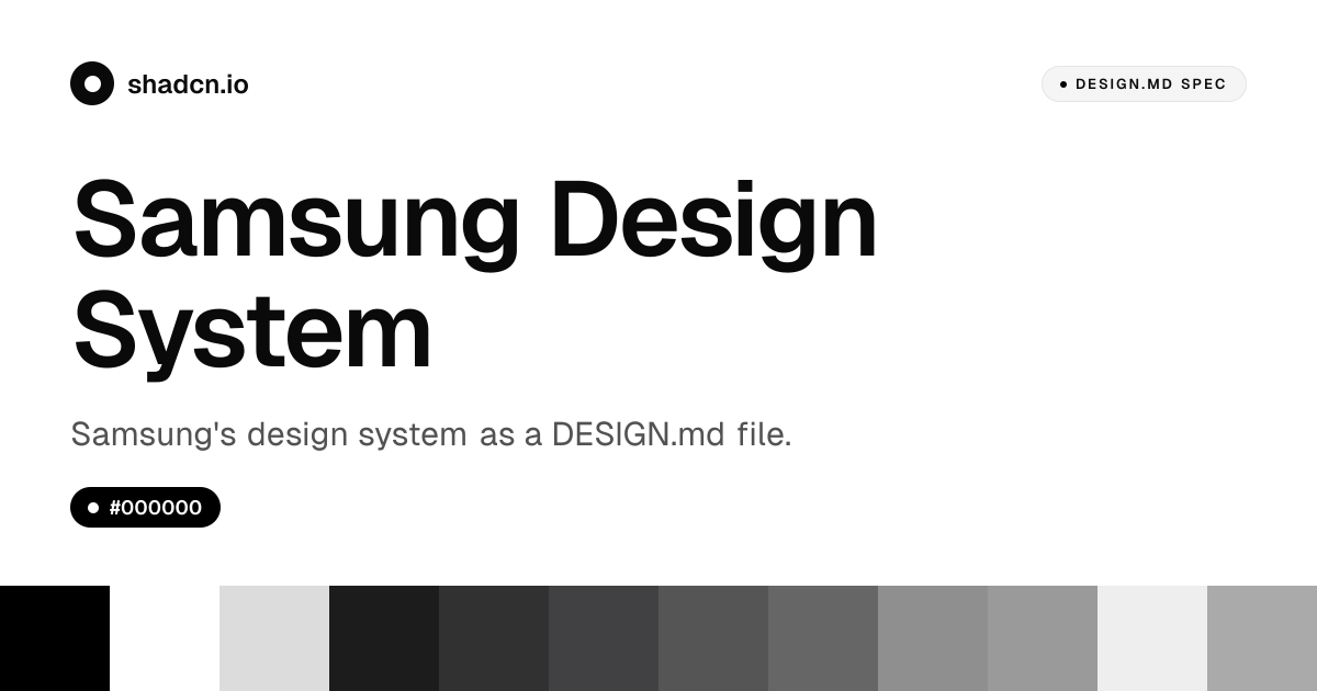 Samsung Design System for React — Galaxy gradient, SamsungSharpSans, 22 ...