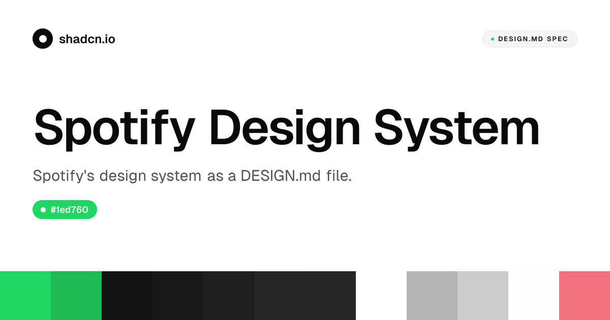 Spotify Design System for React — #1ed760, SpotifyMixUI, 30 components
