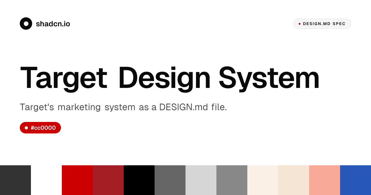 Target Design System for React — Target Red #cc0000, Helvetica for ...