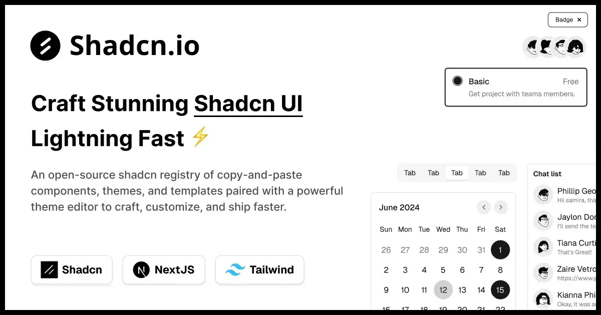 The AI-Native shadcn Component Library for React Developers