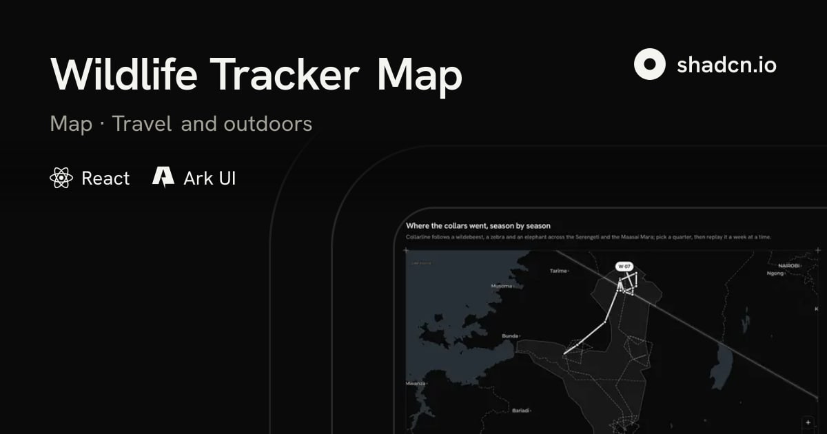 Wildlife Tracker Map Block for Ark UI