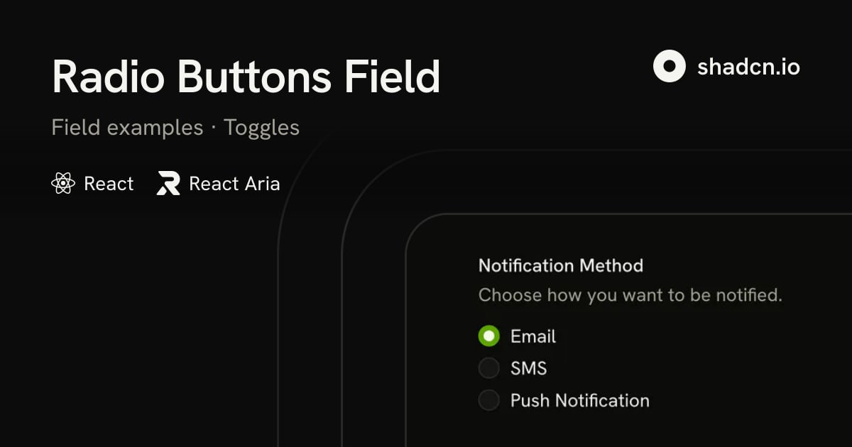 Radio Buttons: Live Preview