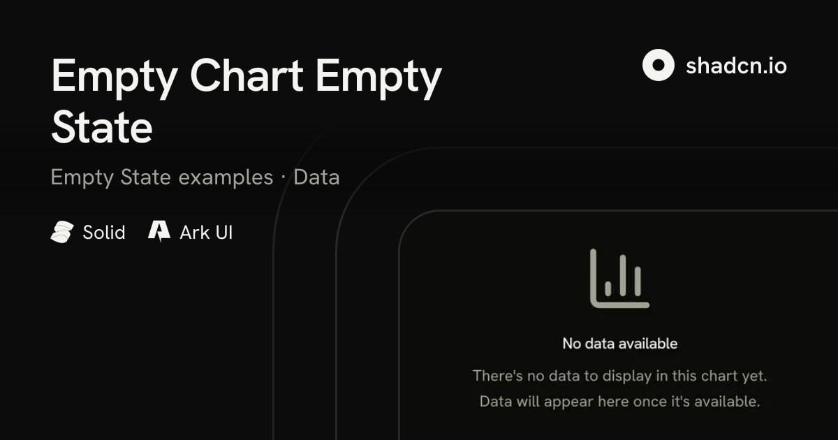 Figma Video Components Examples Empty Chart Empty State for Solid