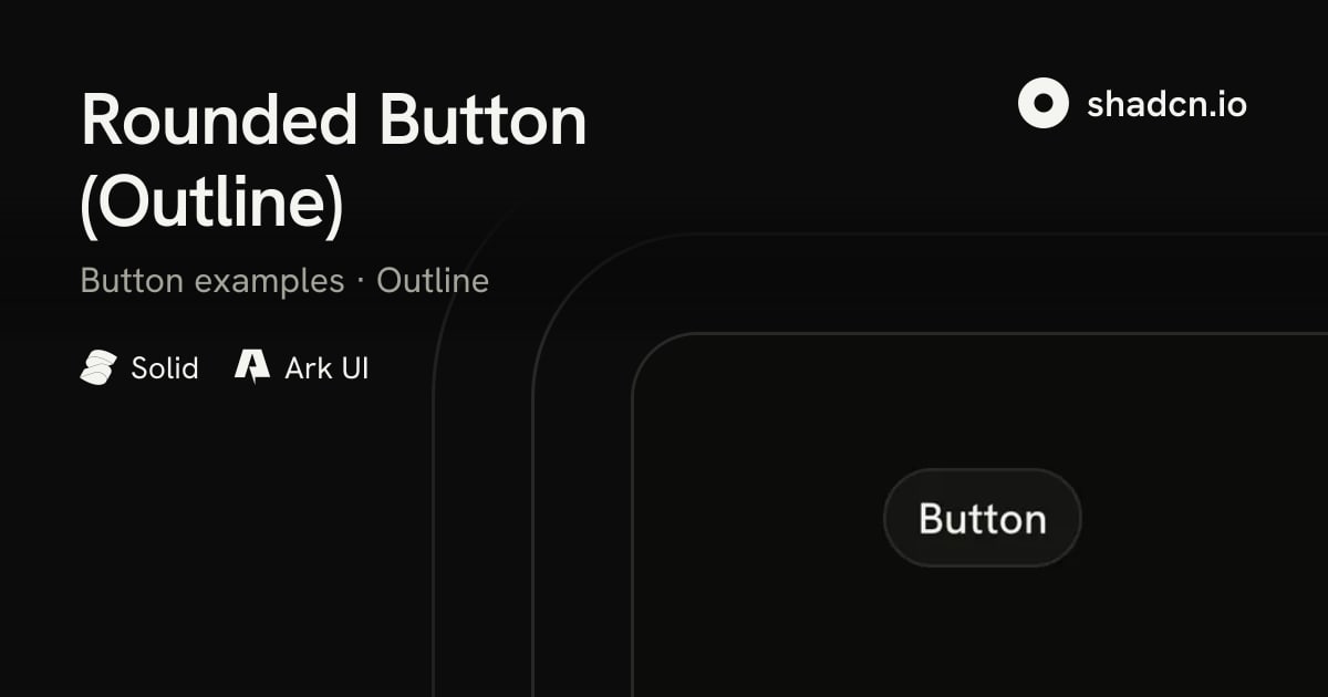 Rounded Button (Outline) for Solid