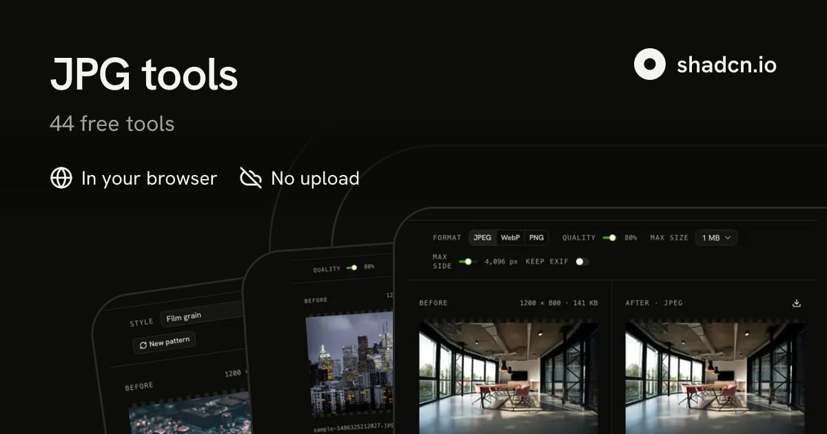 JPG tools | Free, in your browser
