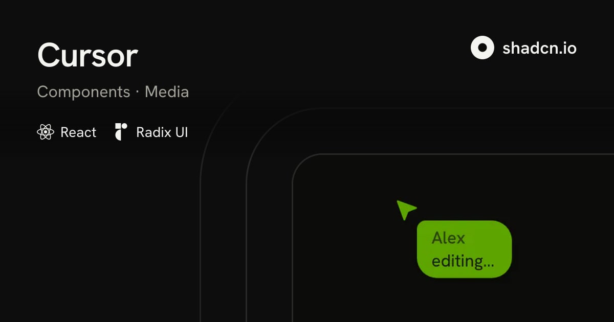 Multiplayer Cursor for Radix UI: Collaborator Presence