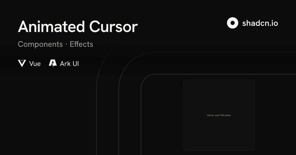 Animated Cursor for Vue: A Custom Pointer in One Area