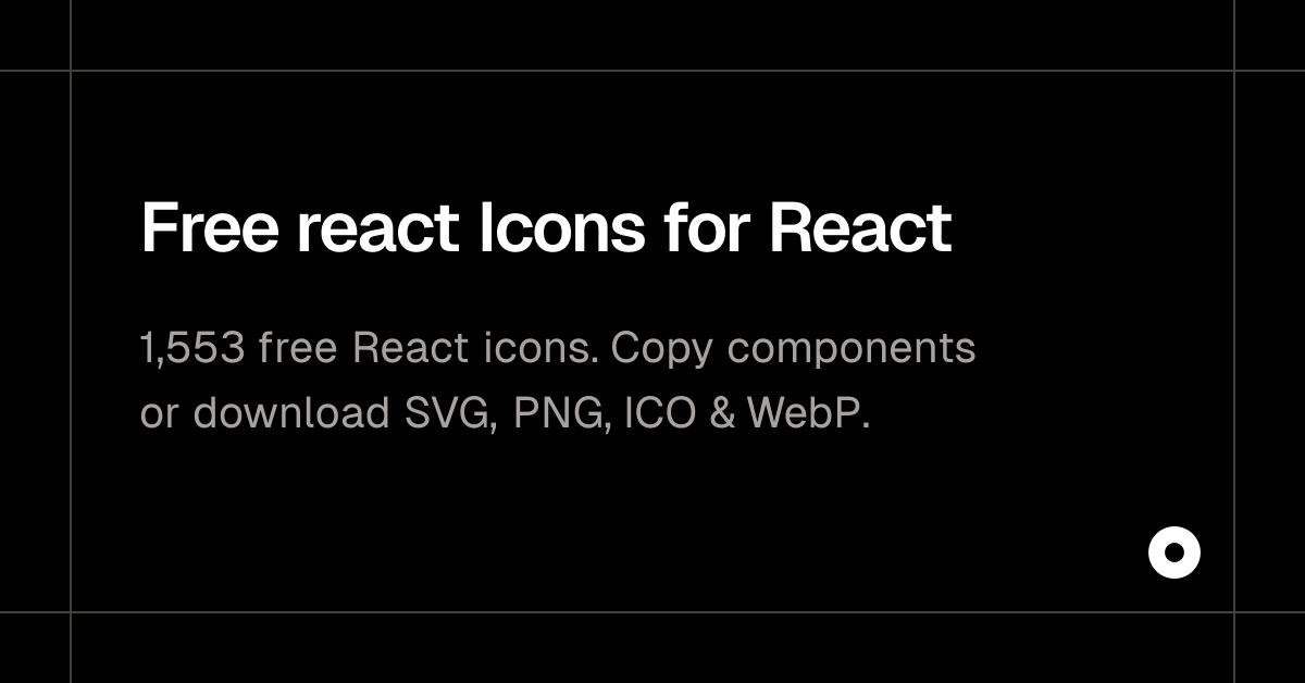 Free react Icons for React