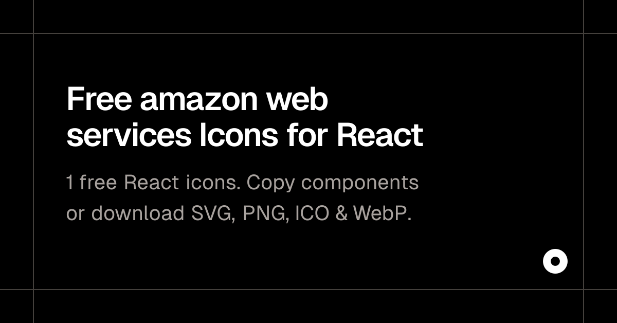 Free amazon web services Icons for React