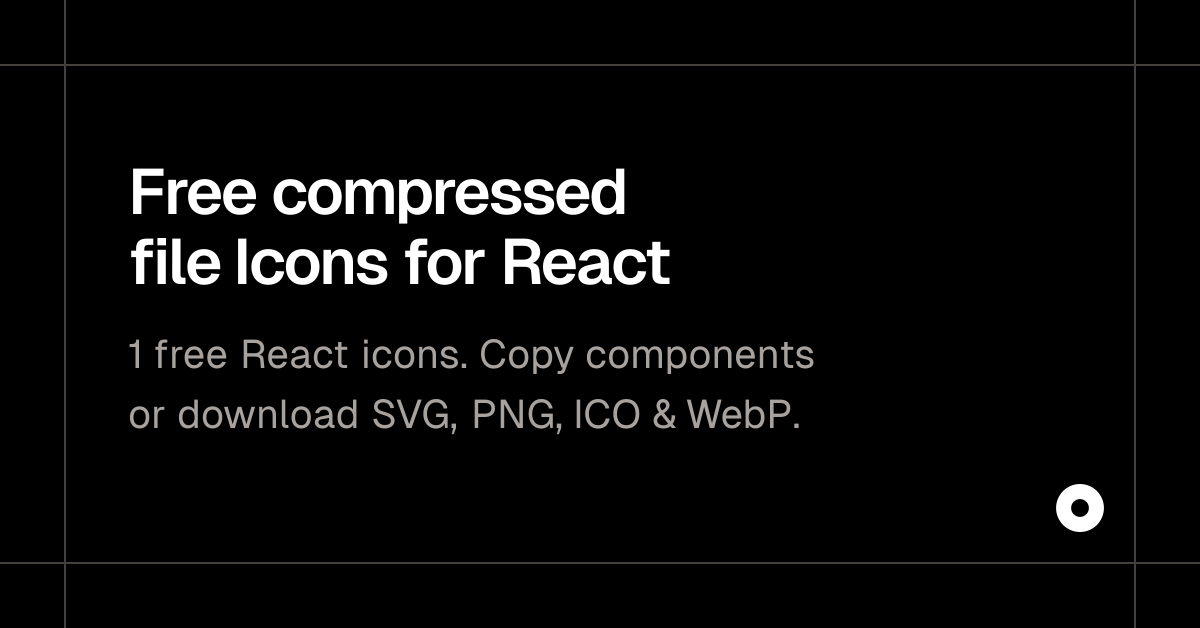 Free compressed file Icons for React