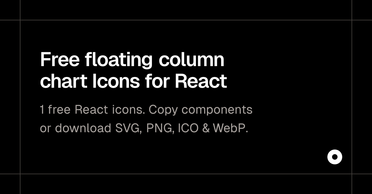 Free floating column chart Icons for React
