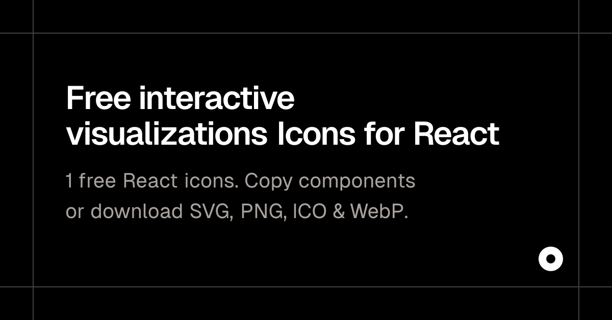 Free interactive visualizations Icons for React