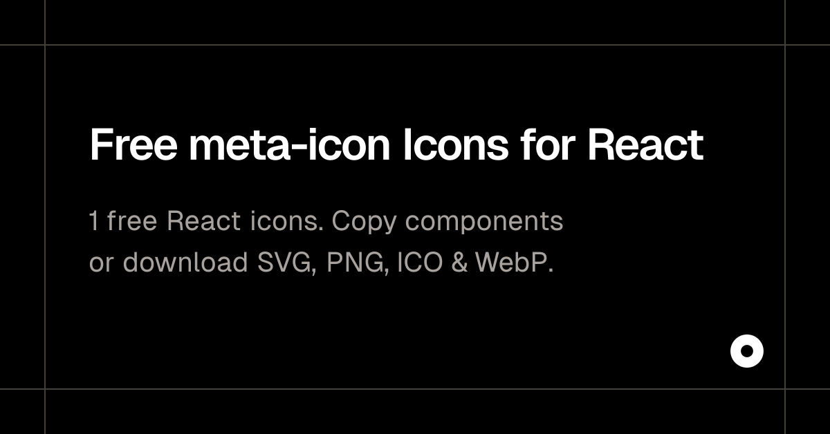 Free meta-icon Icons for React