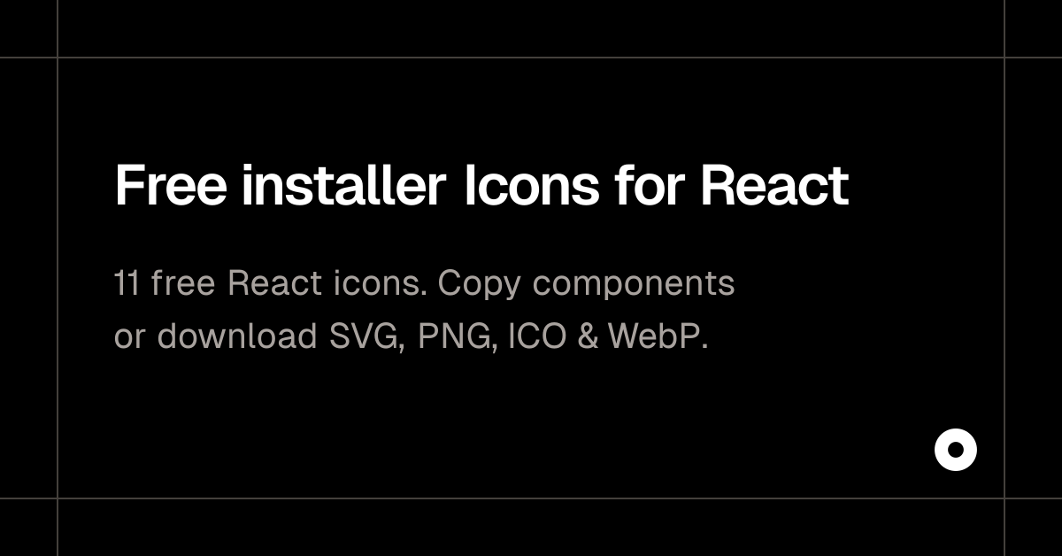 Free installer Icons for React