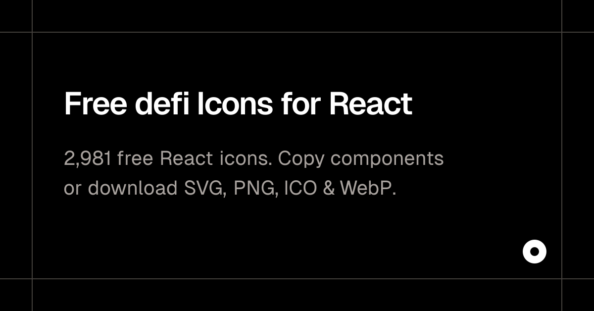 Free defi Icons for React
