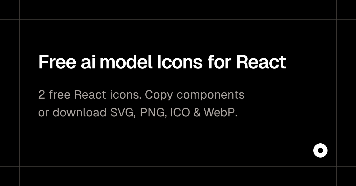 Free ai model Icons for React
