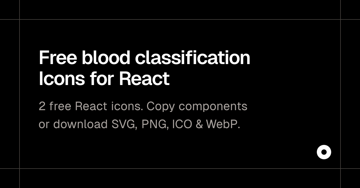 Free blood classification Icons for React