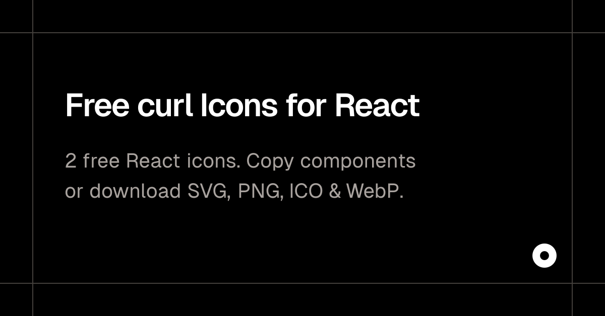 Free curl Icons for React