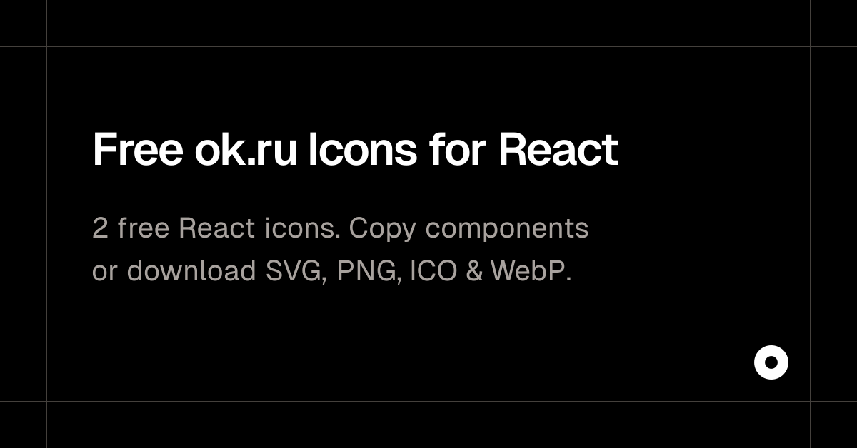 Free ok.ru Icons for React