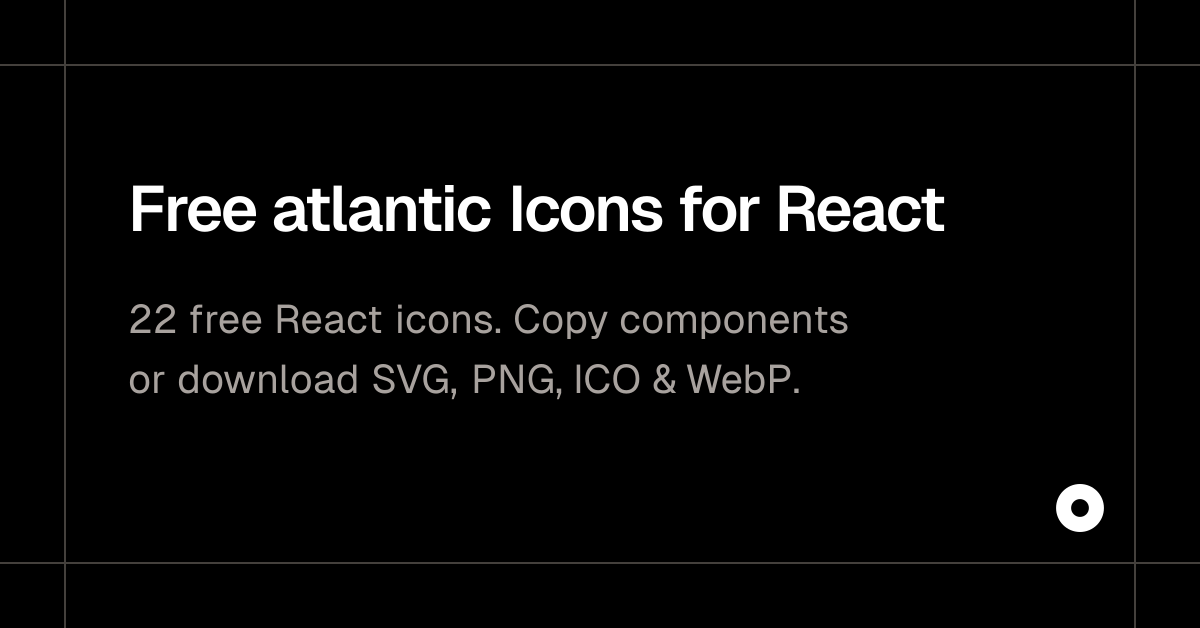 Free atlantic Icons for React