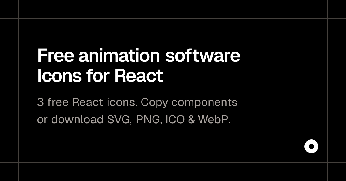 Free animation software Icons for React