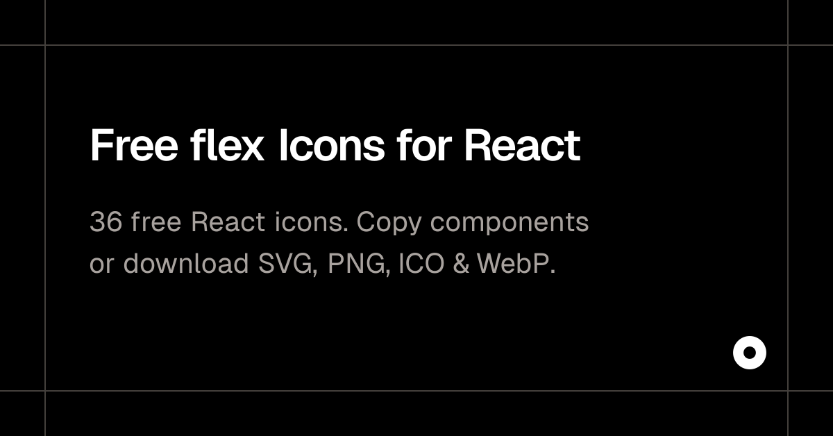 Free flex Icons for React
