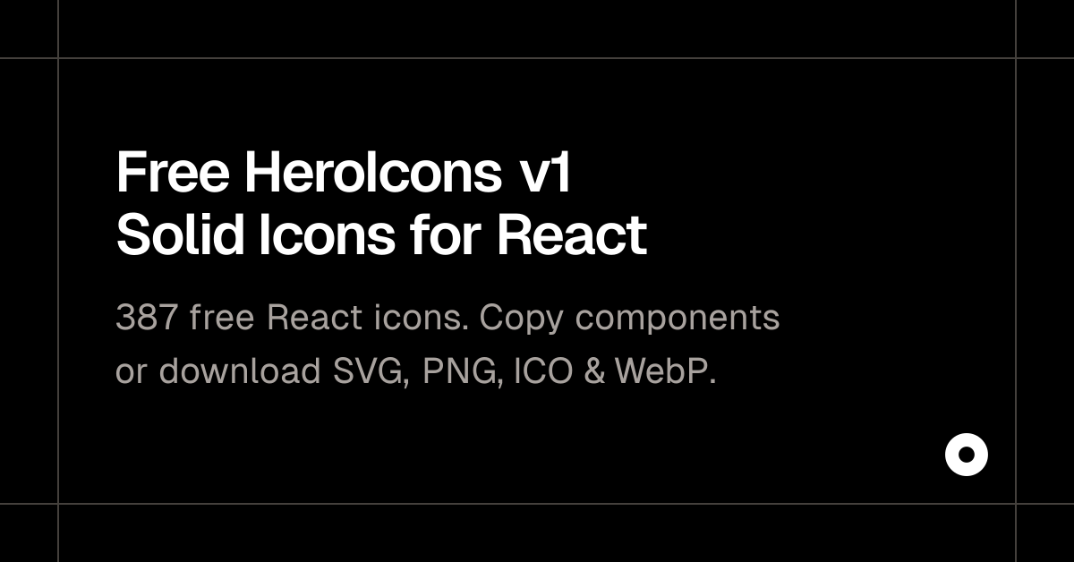 Free HeroIcons v1 Solid Icons for React