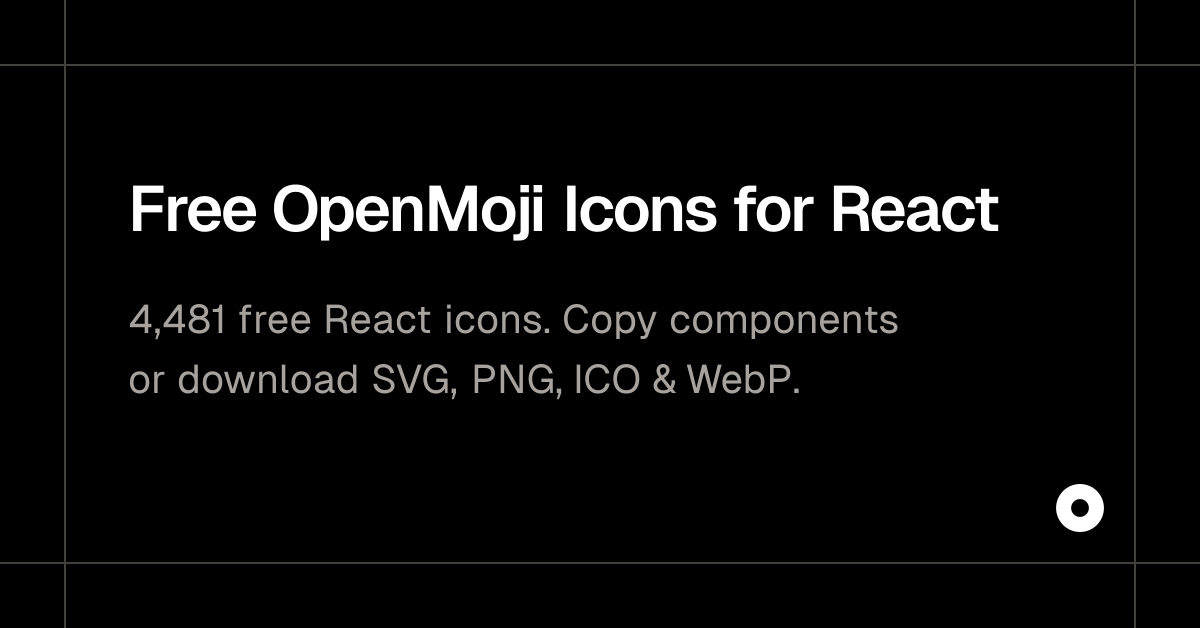 Free OpenMoji Icons for React