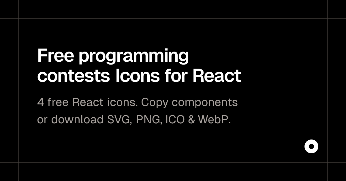 Free programming contests Icons for React