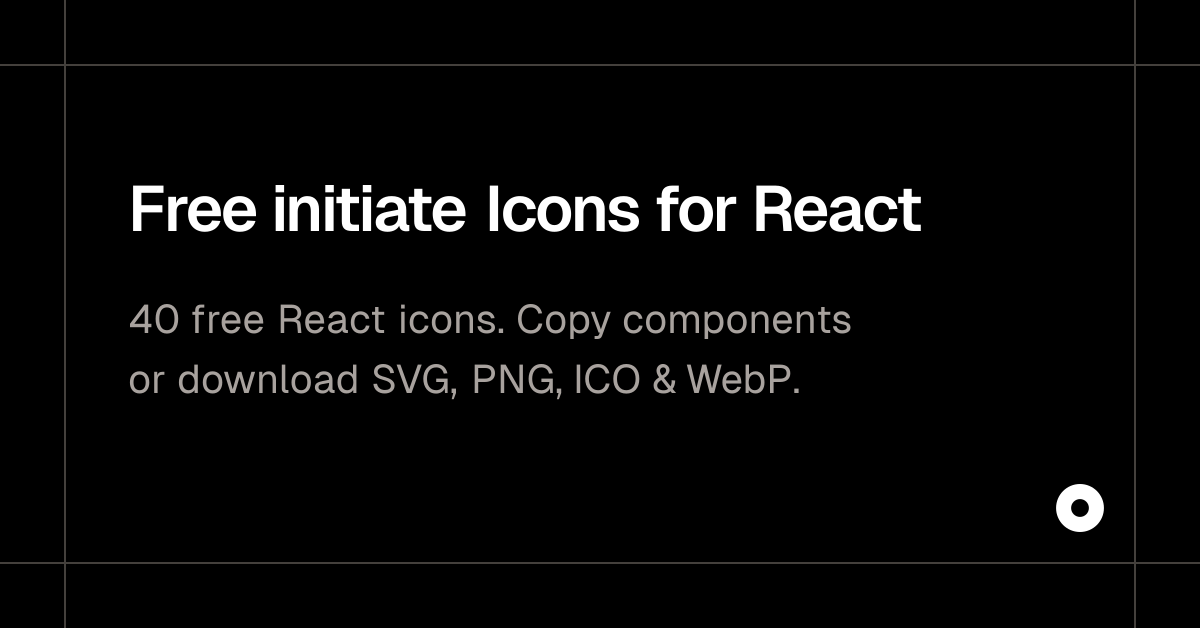 Free initiate Icons for React
