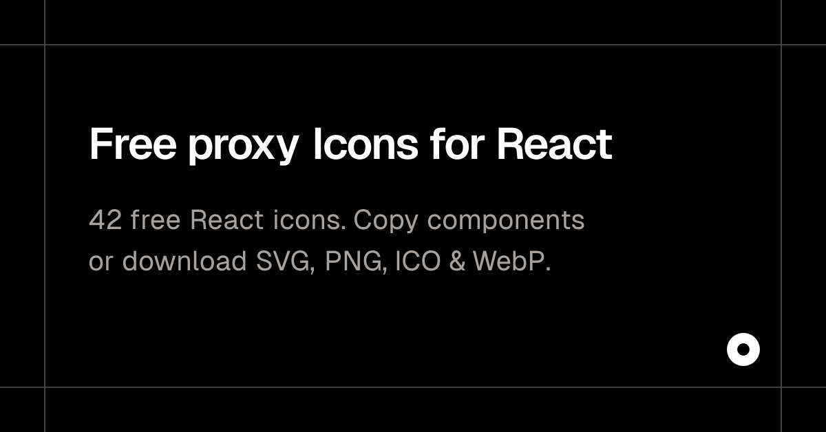 Free proxy Icons for React