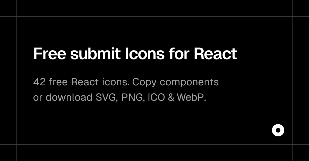 Free submit Icons for React