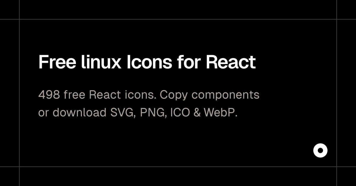 Free linux Icons for React
