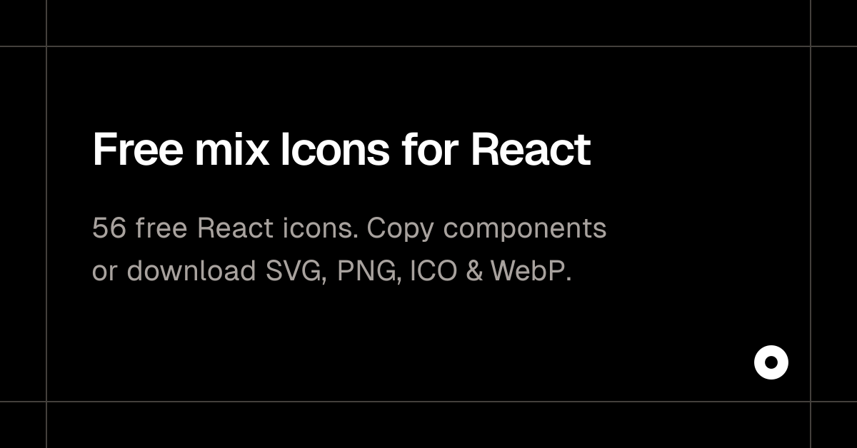 Free mix Icons for React