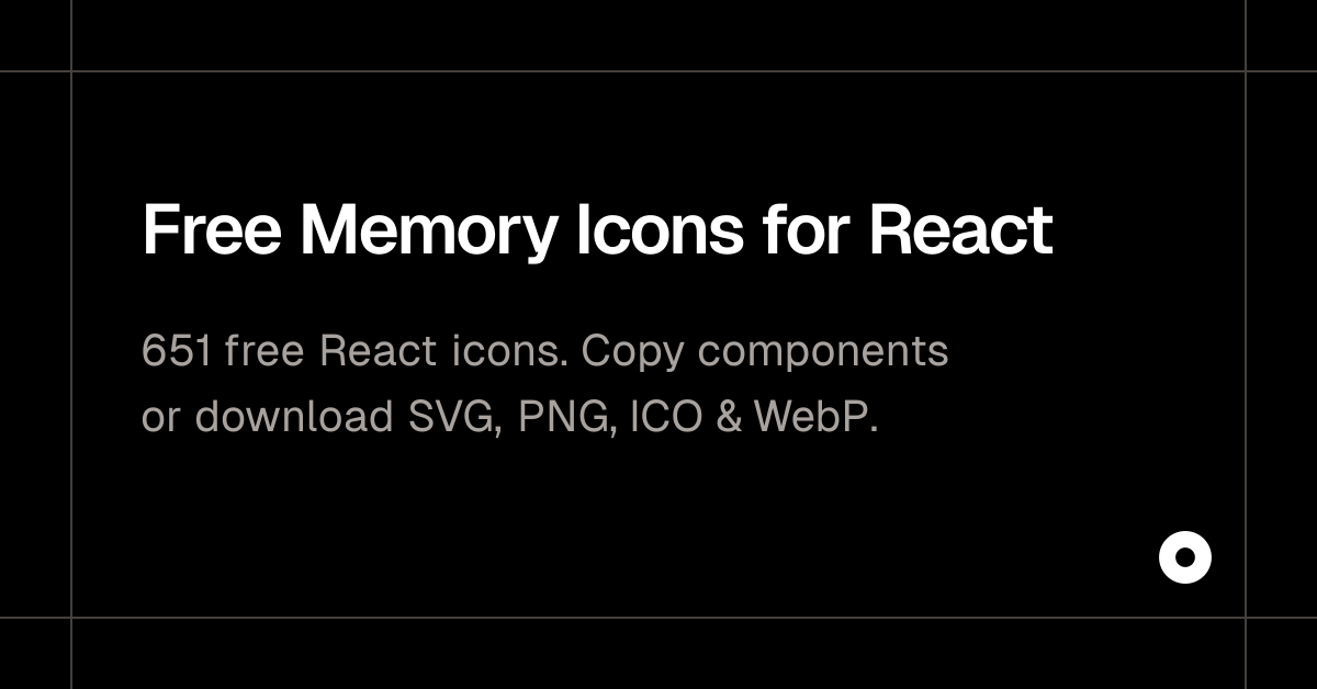 Free Memory Icons for React