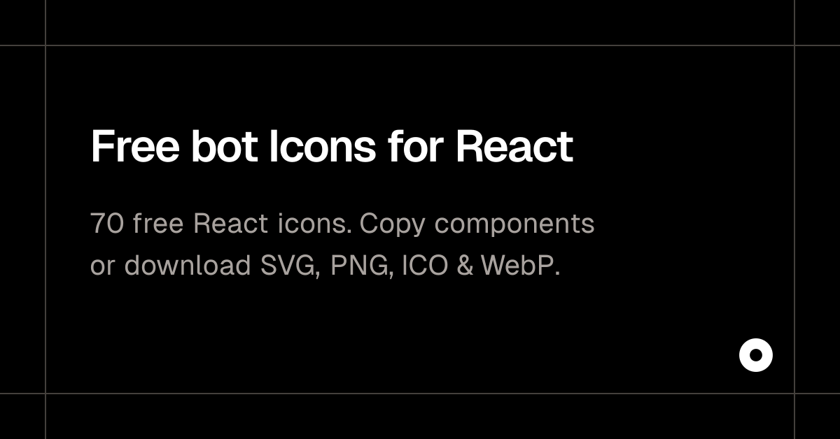 Free bot Icons for React