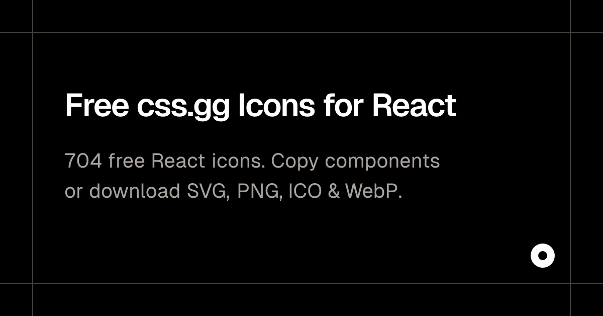 Free css.gg Icons for React