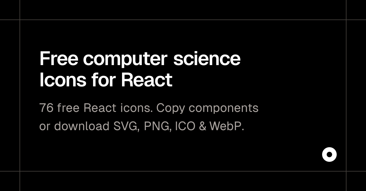 Free computer science Icons for React