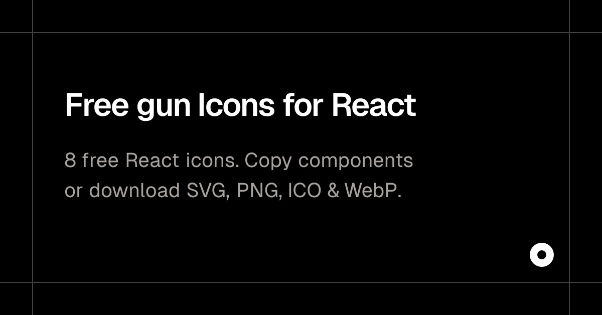 Free gun Icons for React