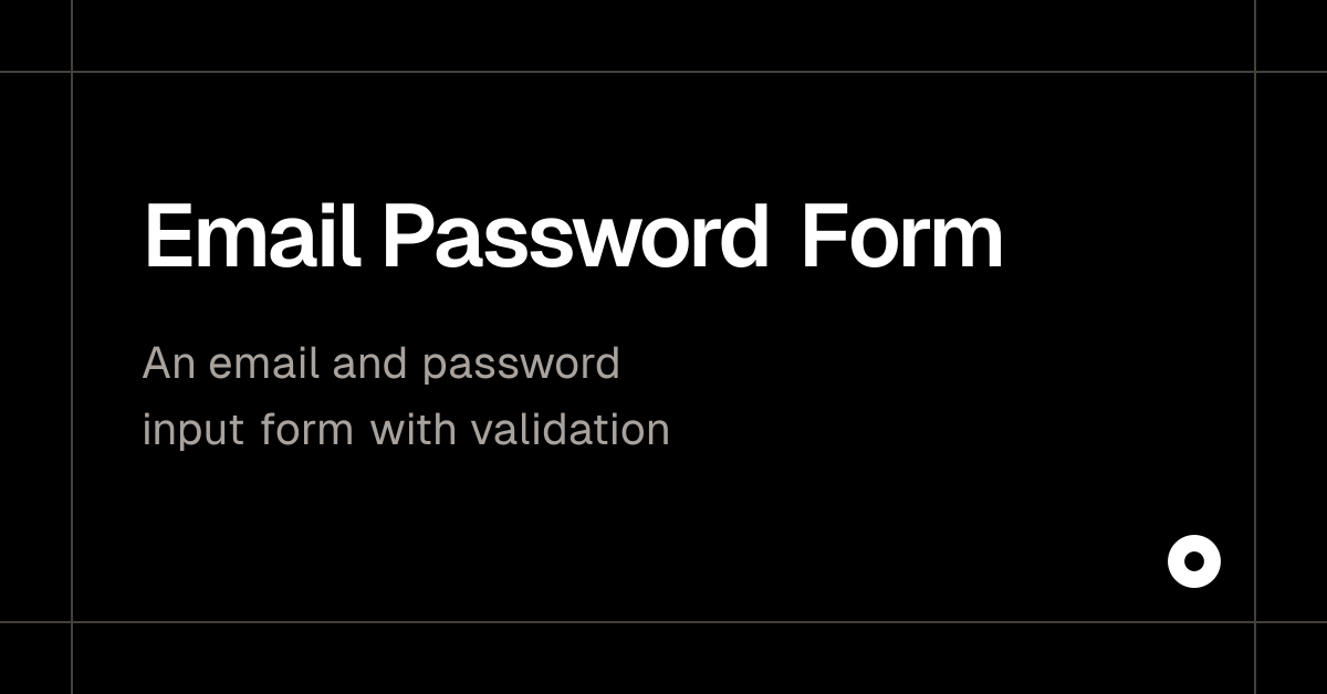 Email Password Form