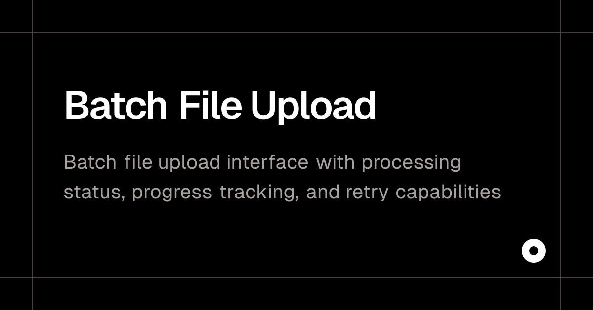 Batch File Upload