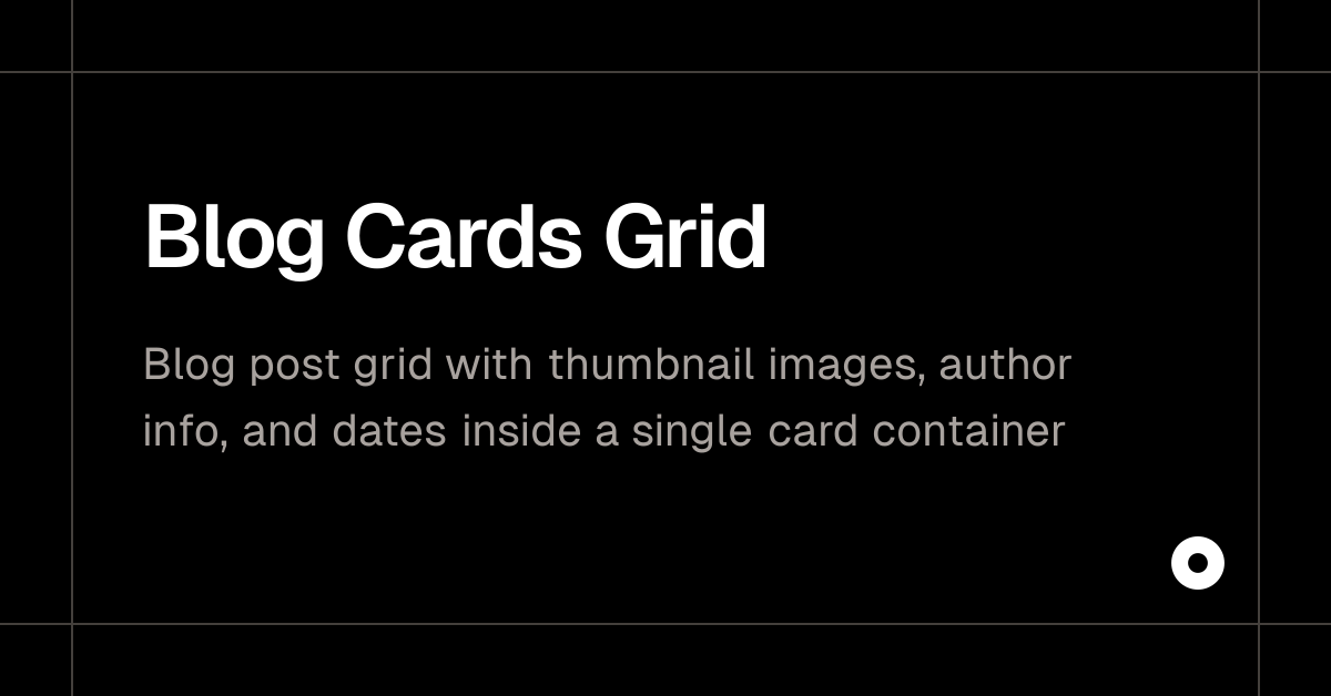 Blog Cards Grid