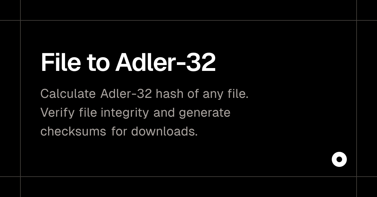 File to Adler-32