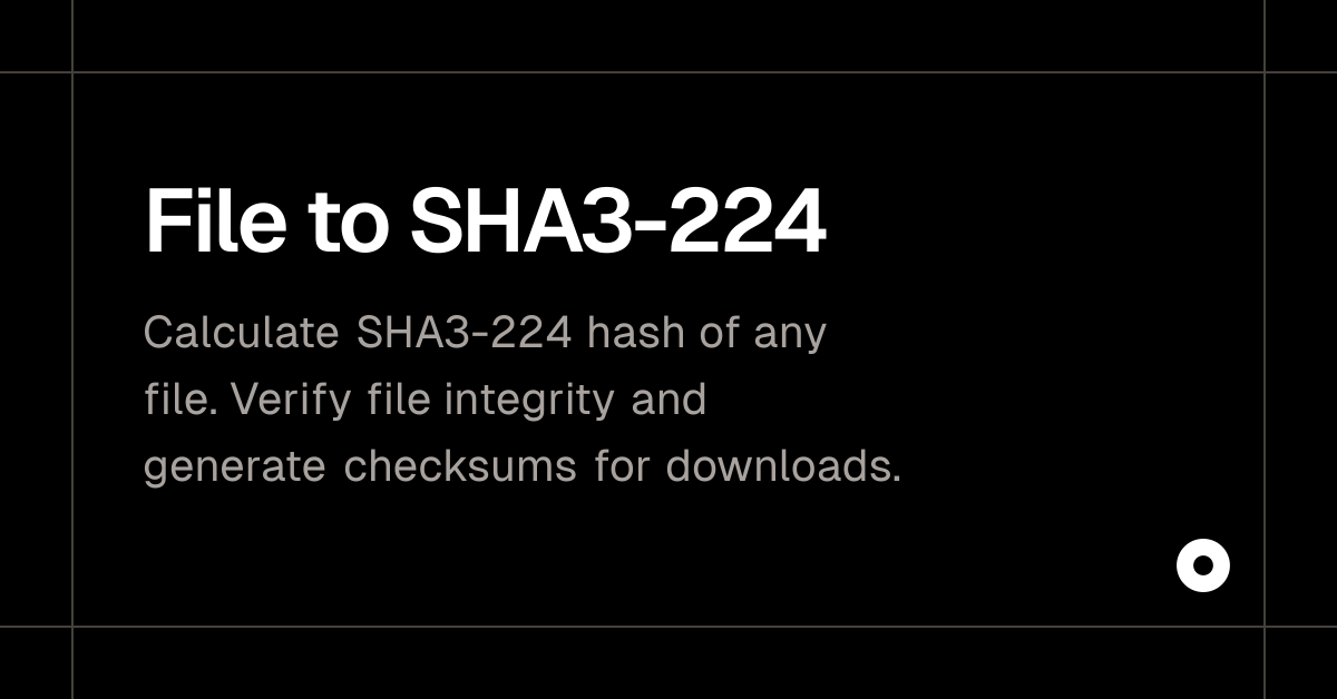 File to SHA3-224