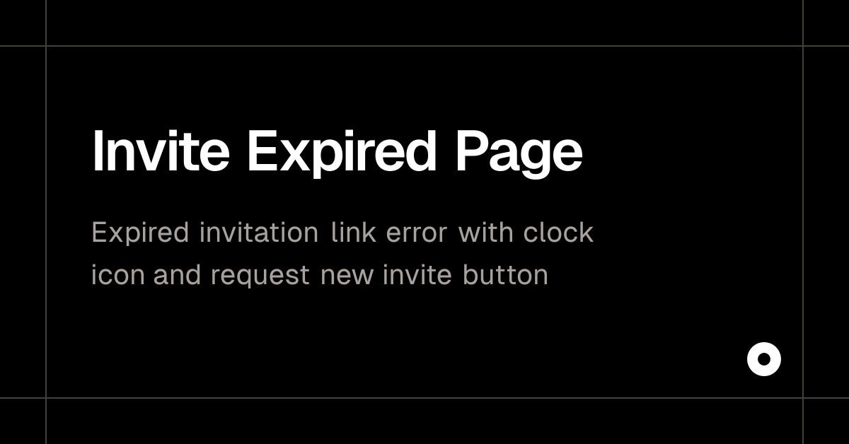 Invite Expired Page — Live Preview