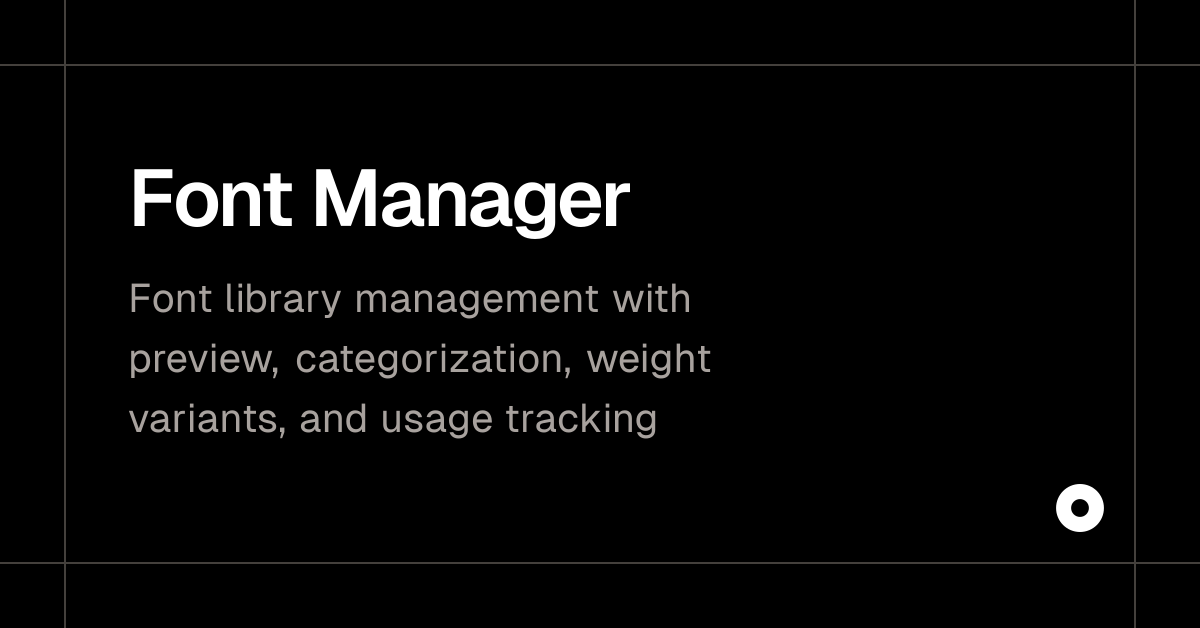 Font Manager