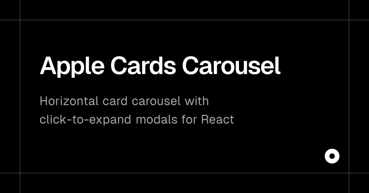 Apple Cards Carousel