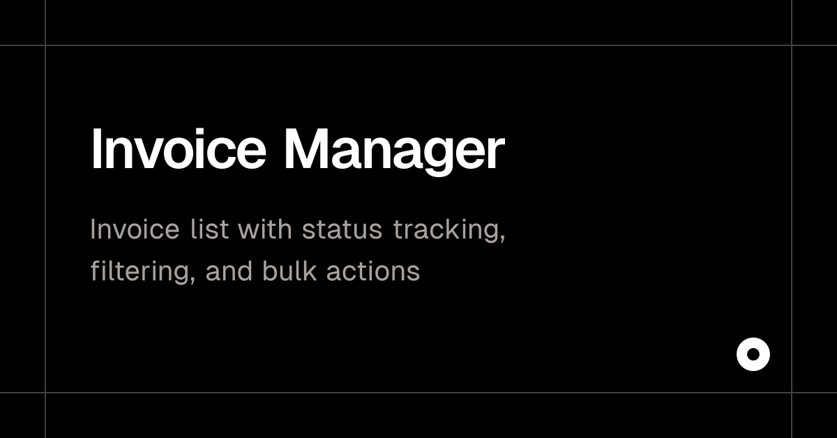 Invoice Manager